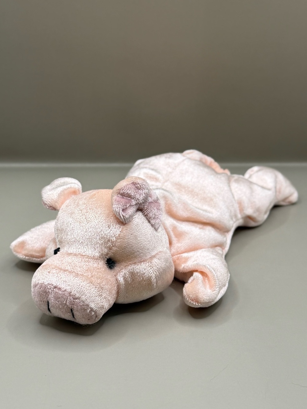 Vtg Russ Berrie Wishlings Pickles the Pig Plush Bean Bag Stuffed Animal Lovey
